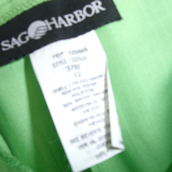 Sag Harbor Apple Green Pants Slacks Size 12  NWOT - Picture 5 of 5
